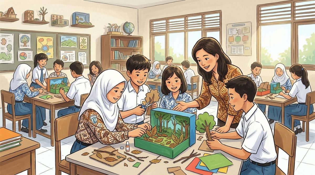Cara Membuat Diorama Media Pembelajaran 3D Kotak Sepatu