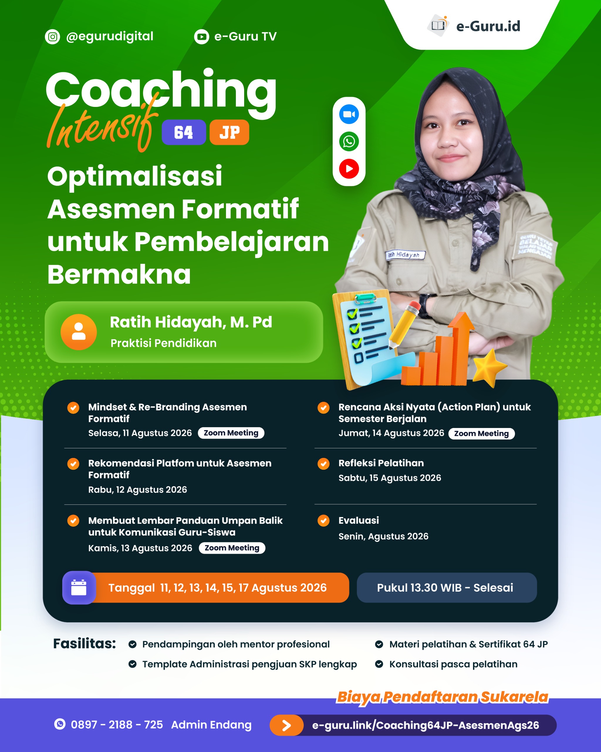 Coaching Intensif 64JP Optimalisasi Asesmen Formatif untuk Pembelajaran Bermakna